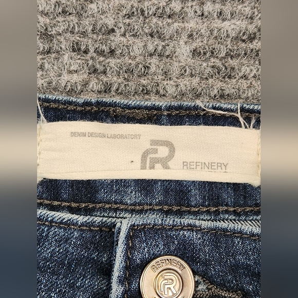 Refinery Republic Jeans Men 38 x 32 Slim Fit Straight Leg Faded Blue Medium Wash - Picture 3 of 12